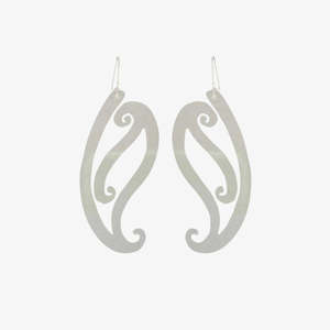 Earrings - Tupuārangi Ngutu Kākā - Clear