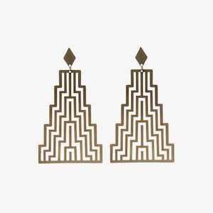 Investment: Earrings - Ngā Uara, Rawe - Gold