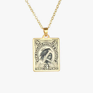 Investment: Huia Bird Stamp Necklace