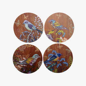 Investment: Coasters - Retro Birds - Set of 4