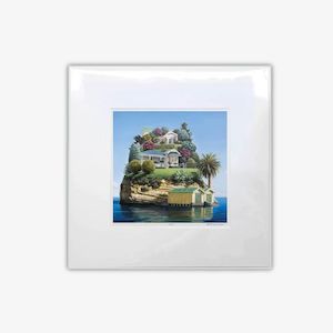 "Waterfront Villas" Matted Print - Barry Ross Smith