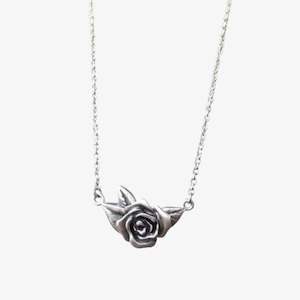 Investment: Blackened Rose Necklace