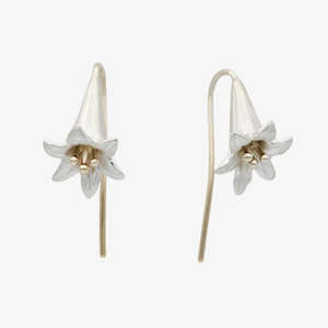 Investment: Lily Earrings- sterling silver, 9ct gold