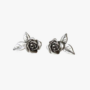 Investment: Blackened Rose Studs