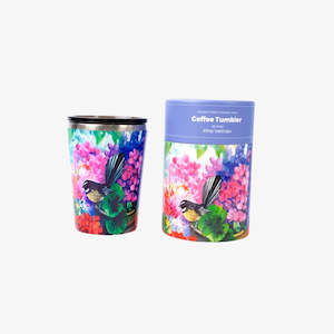 Double Walled S/S Tumbler - Fantail & Hydrangea