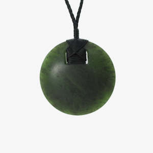 Pounamu Disc Pendant  43mm