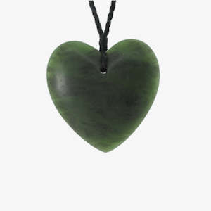 Pounamu Large Heart Pendant 50mm