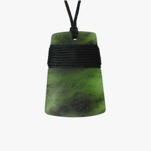 Pounamu Wide Wrapped Toki Pendant 45mm