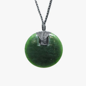 Investment: Pounamu Disc Pendant Polished 43mm