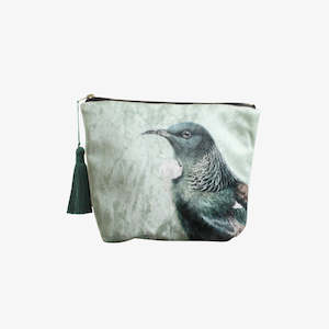 Velvet Cosmetic Bag - Hushed Green Tui