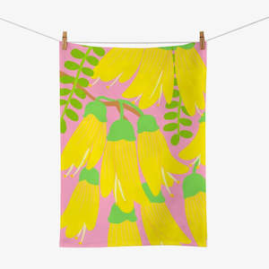 Tea Towel - Bright Kowhai