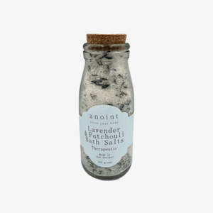 Lavender & Patchouli Bath Salts - Bottle