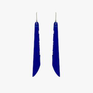 Earrings - Toki - Blue/Clear