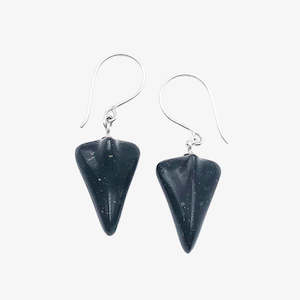 Investment: Black Pounamu Jet Plane Earrings