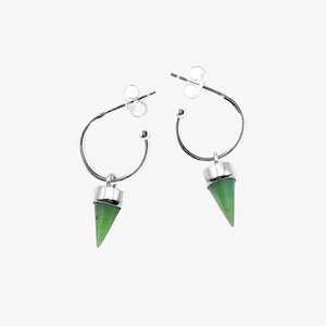 Investment: Tiny Point Earrings, Pounamu