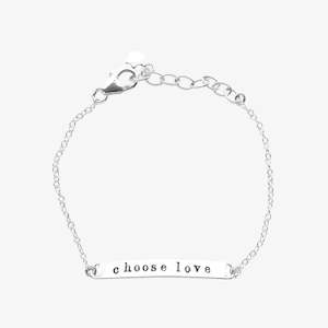 Choose Love Message Bar Bracelet