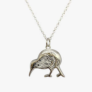 Kiwi Necklace, Silver