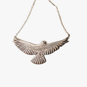 Flying Kea Necklace, Silver