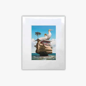 "Gannet Rock" Matted Print - Barry Ross Smith