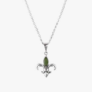 Fleur de Lis Pendant, Pounamu