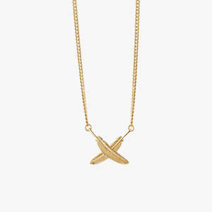 Investment: Feather Kisses Pendant Gold Plated