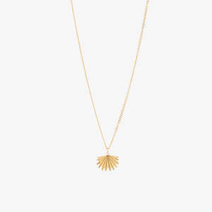 Mini Fan Tail Pendant Gold Plated