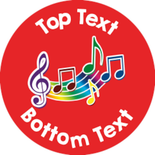 Music Personalised Stickers