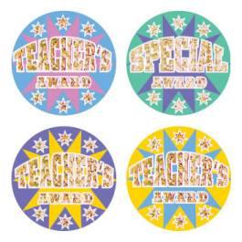 Stickers: Teacher's Award Glitz Stickers