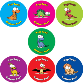 Stickers: Googley Dinos Personalised Stickers