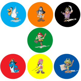 Personalised: Swashbuckling Pirates Personalised Stickers