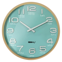 Classroom Management: Te Reo Large Blue Clock