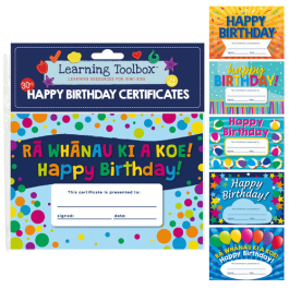 Happy Birthday Certificate Variety Pack Awards