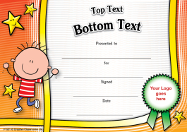 Kids (boy) Personalised Certificates