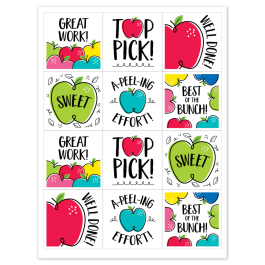 Stickers: Doodle Apple Reward Stickers