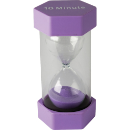 Geometry & Measurement: 10 Minute Sand Timer - Purple