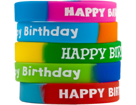 Incentives: Happy Birthday Wristbands