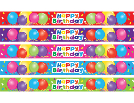 Happy Birthday Slap Wristbands