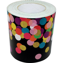 Confetti on Black Trimmer Roll