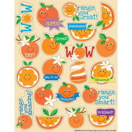 Orange Stinky Stickers