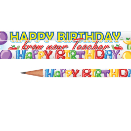 Incentives: Happy Birthday From Your Teacher Pencils