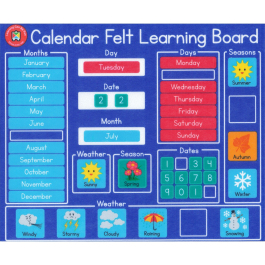 Classroom Resources: Calendar Felt Learning Board