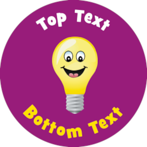 Light Bulb Personalised Stickers