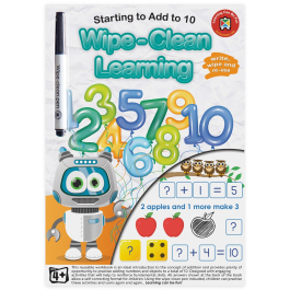 Classroom Resources: Starting to Add to 10 Wipe-Clean Activity Book