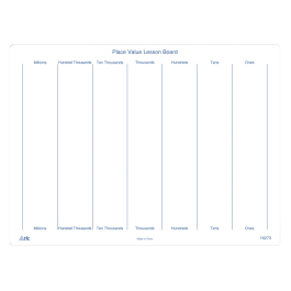 Write & Wipe Resources: Place Value Write & Wipe Board