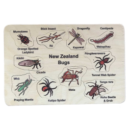 The Living World: NZ Bugs Wooden Puzzle