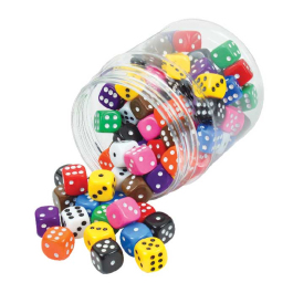 Statistics & Probability: Dot Dice - Set of 5