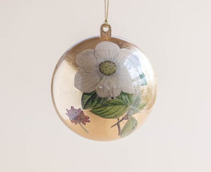 Christmas Bauble - White Flower - Creative Stuff