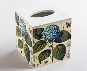 Tissue Box Cover - Hydrangea Blue - Creative Stuff