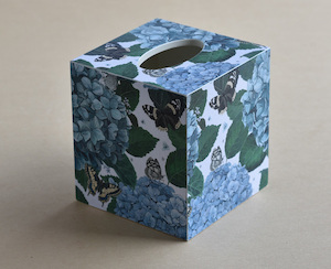 Tissue Box Cover - Hydrangeas - Blue - Creative Stuff