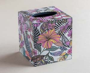 Tissue Box Cover Tropical Pink - Creative Stuff